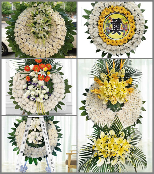 山东青岛莱西市院上镇姜家许村花圈速递
